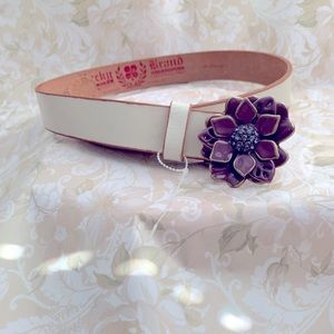 LUCKY BRAND, Genuine Leather Floral belt